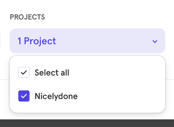 Mixpanel — Input multi-select component