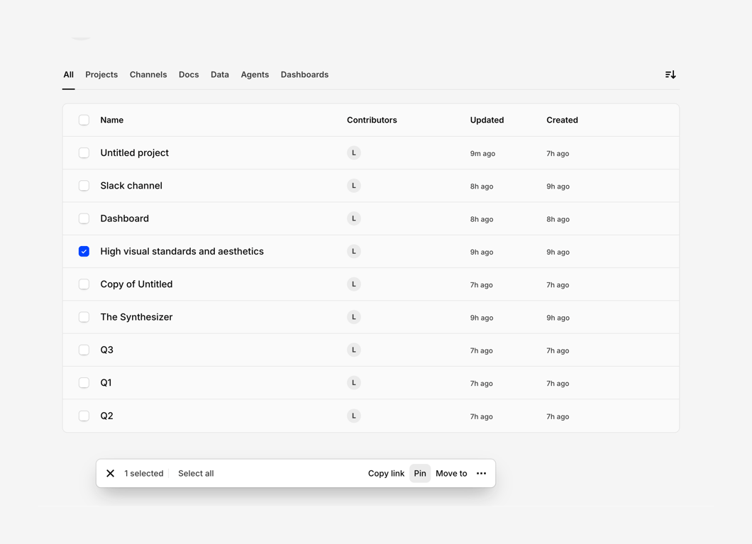 Dovetail — Table component