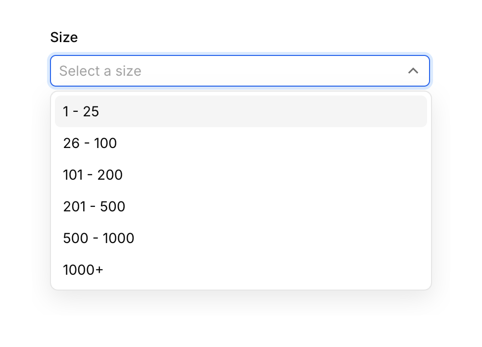 Bird — Input select component