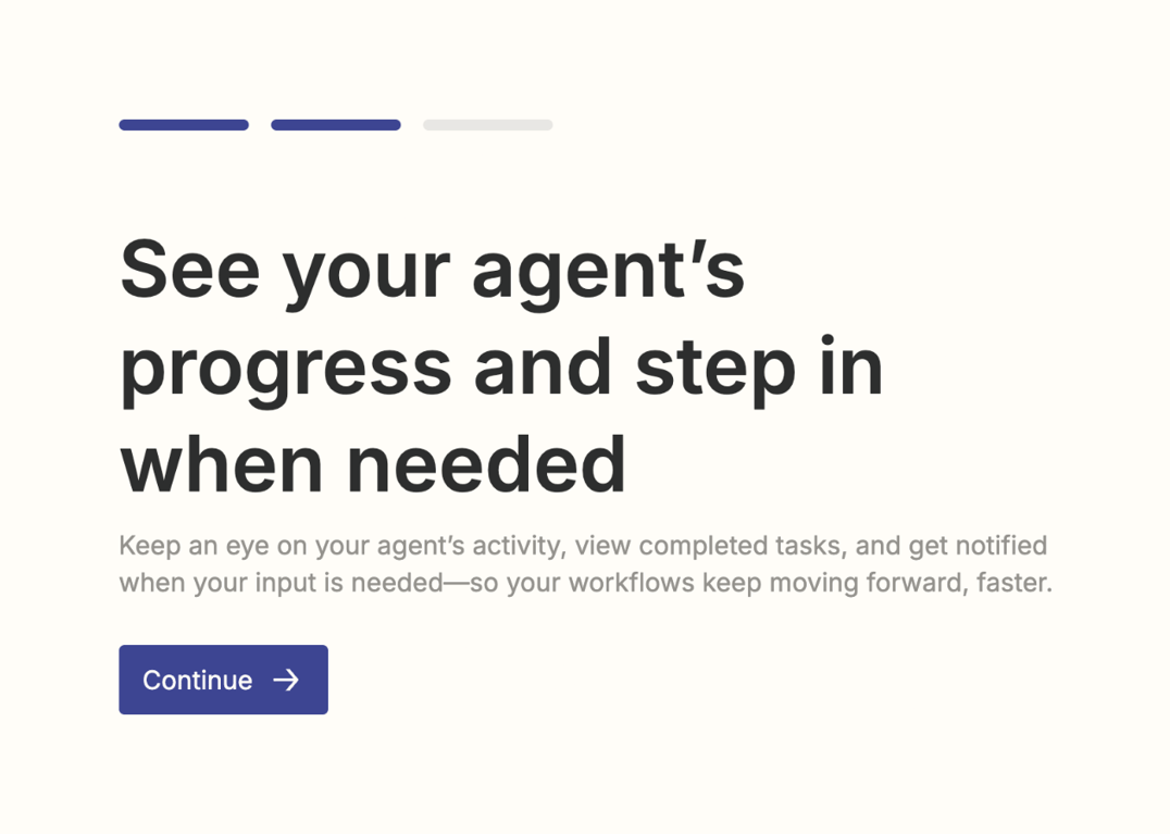 Zapier — Progress indicator component