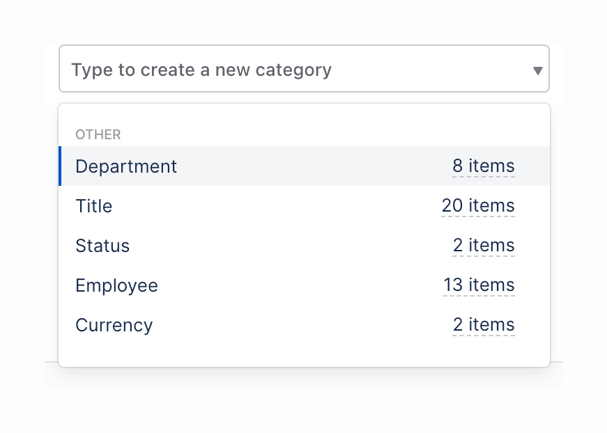 Causal — Input select component