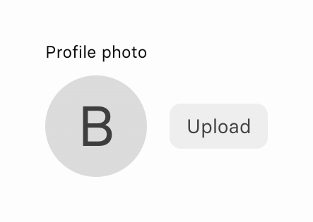 Current — File upload input component