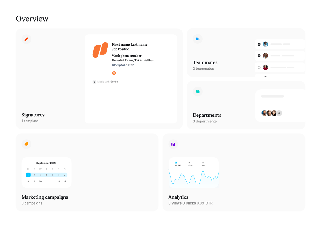 Scribe — Bento box component