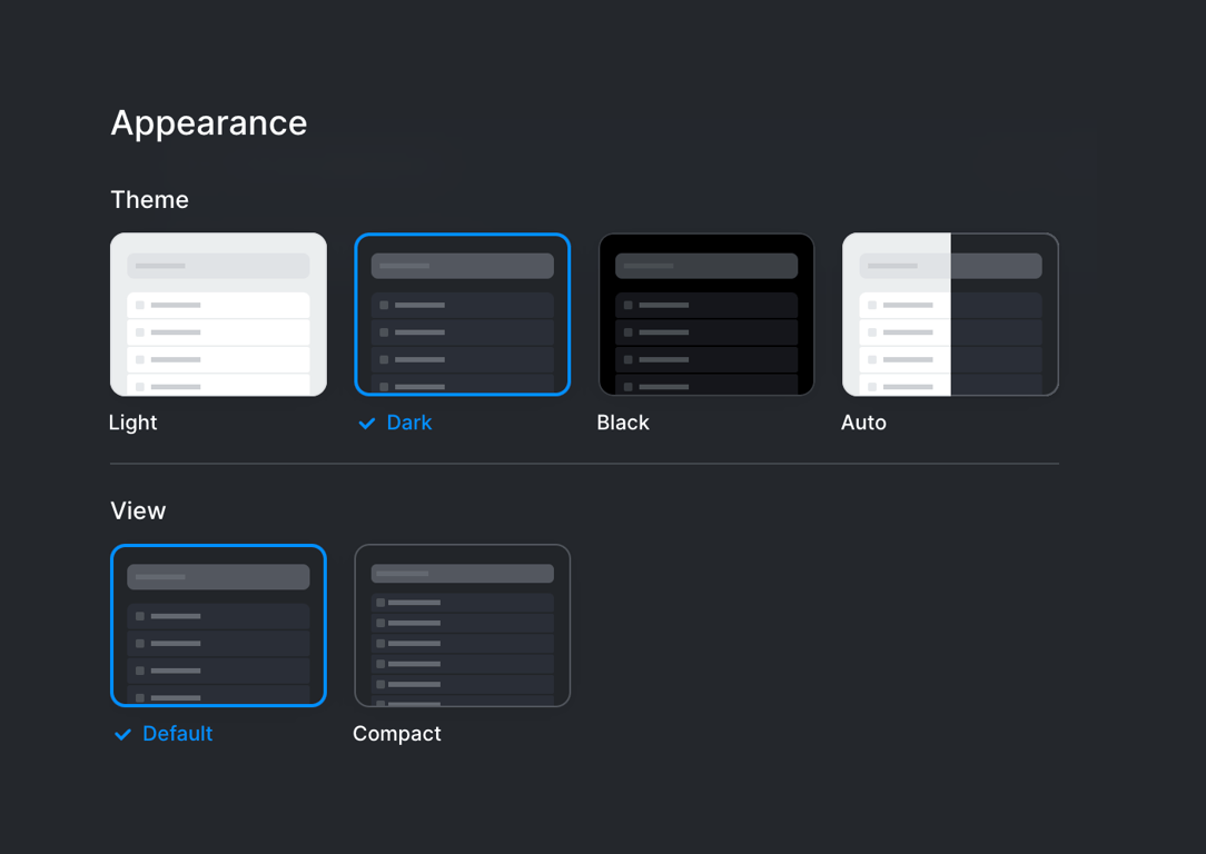 Dona — Theme settings component