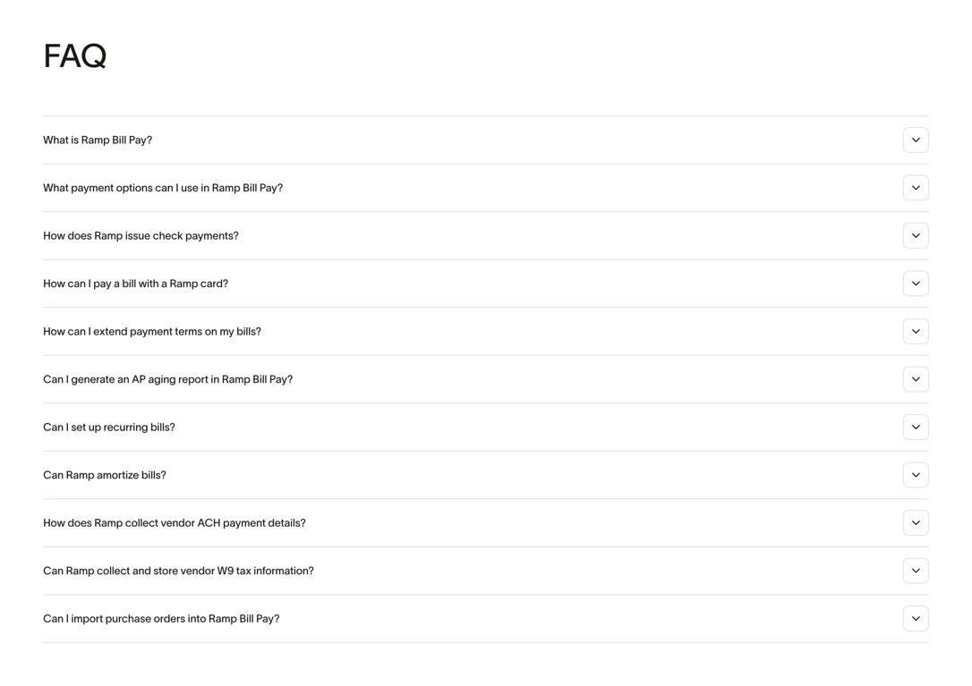 Ramp — Testimonial component