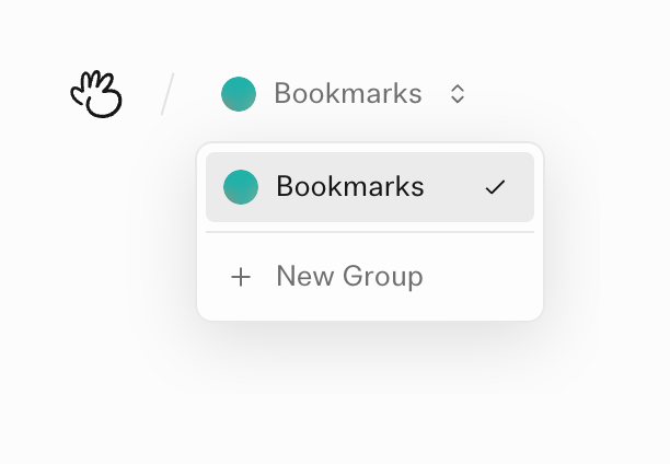 (Basic) Bookmarks — Input select component