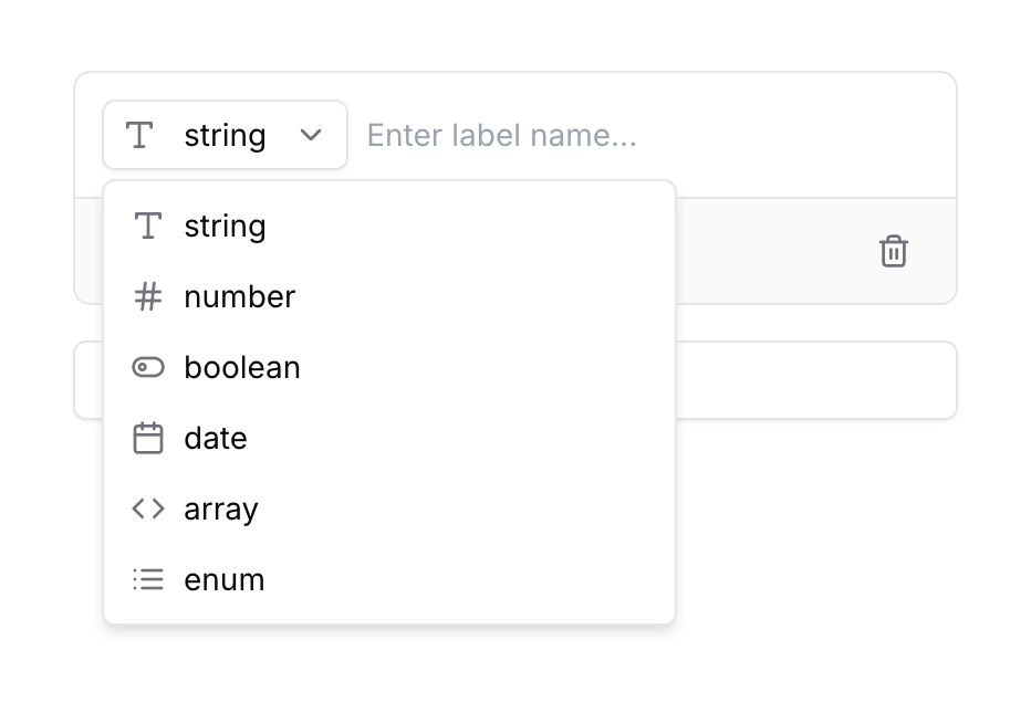 Leap — Input select component