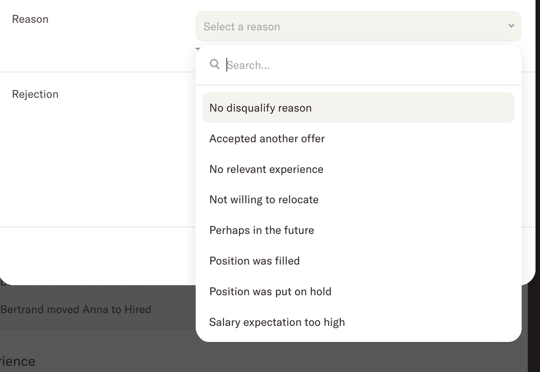 Homerun — Input select component
