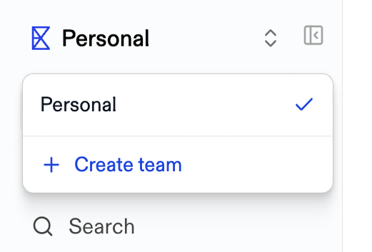 Exa — Dropdown menu component