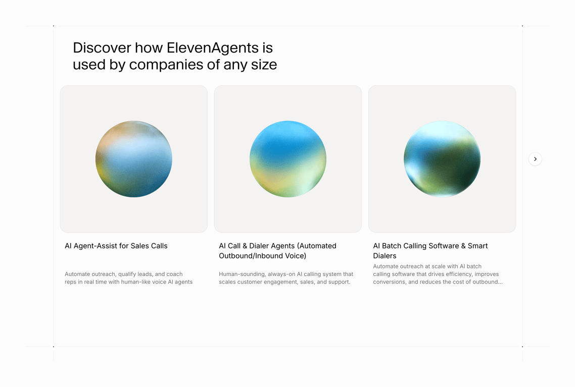 Elevenlabs — Slideshow component