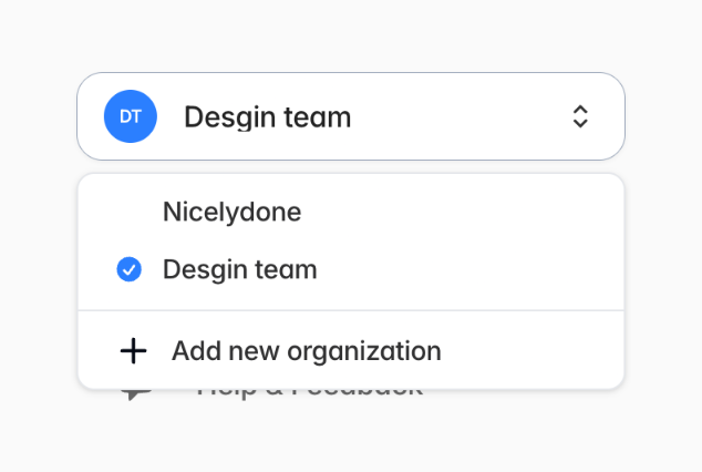 Tabular — Dropdown menu component