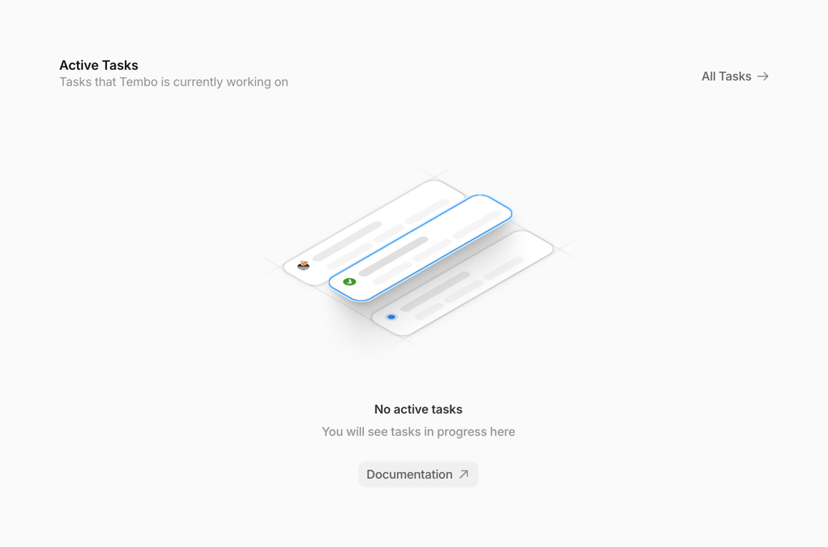 Tembo — Empty state component