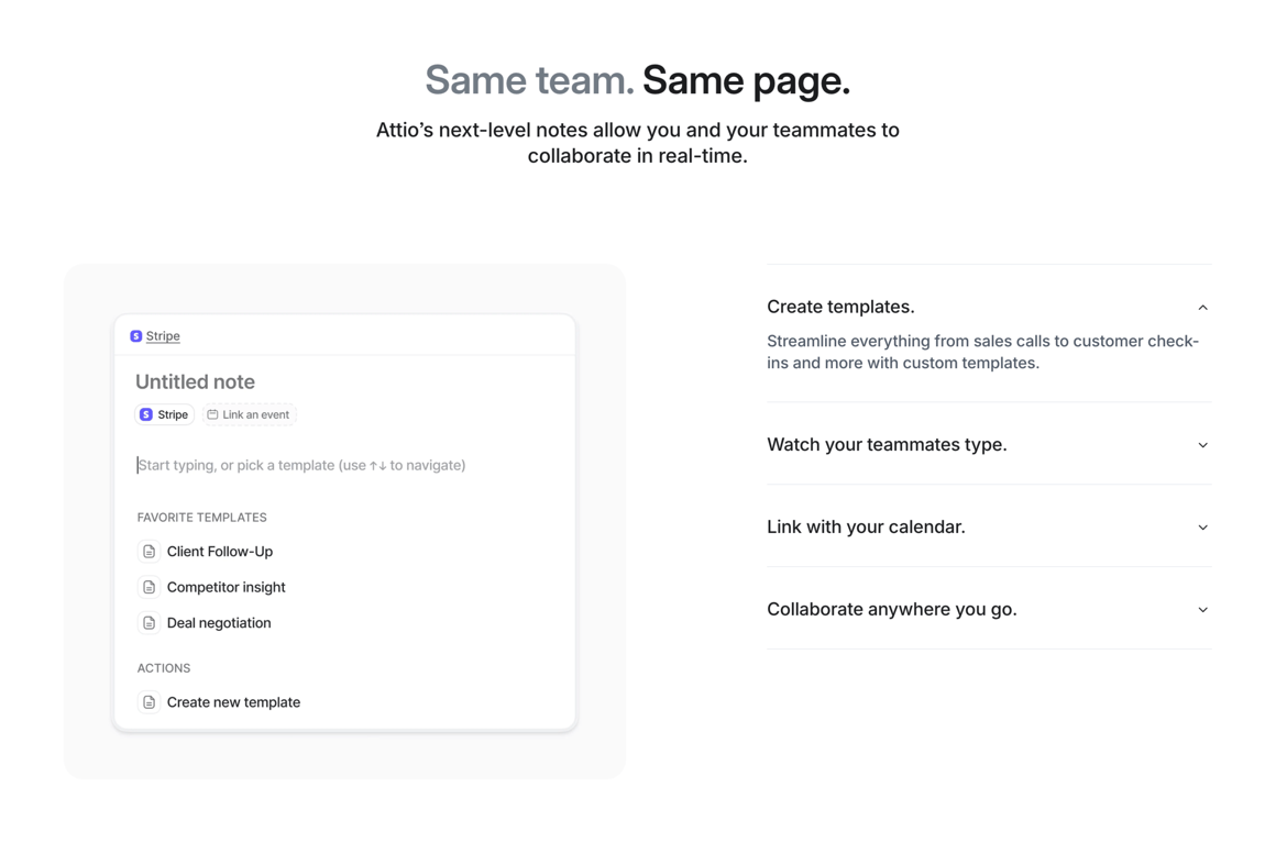 Attio — Accordion component
