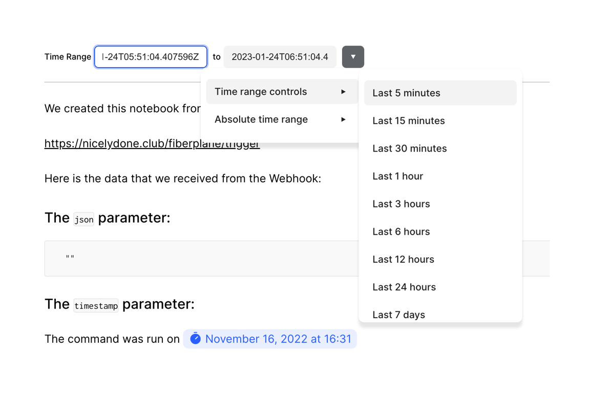 Fiberplane — Input date component