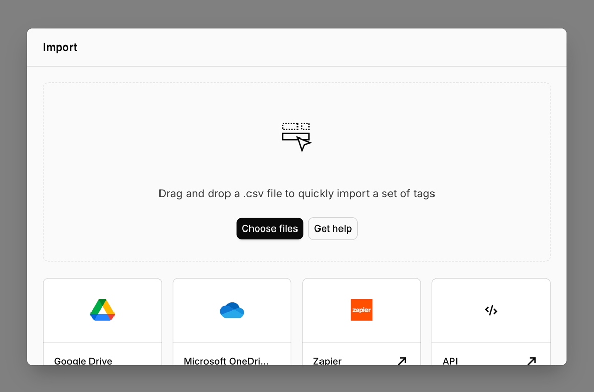 Dovetail — File upload input component
