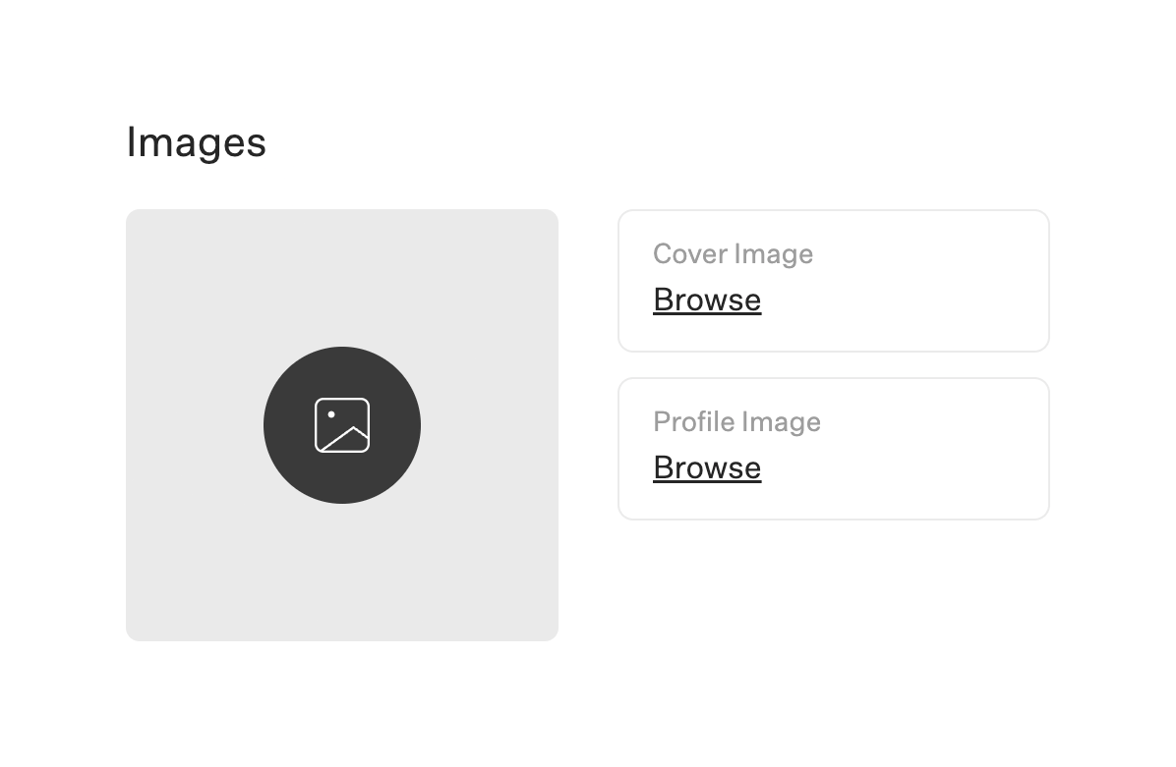 Explore — File upload input component