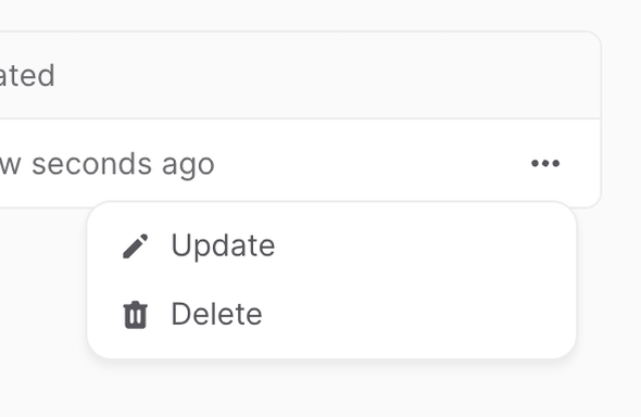 Appwrite — Dropdown menu component