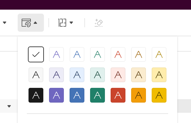 Rows — Color picker component