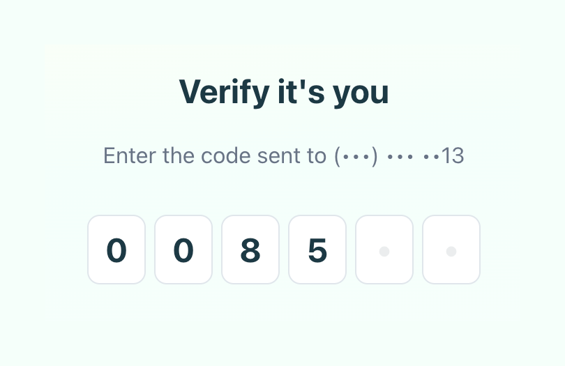 Link — Input code component