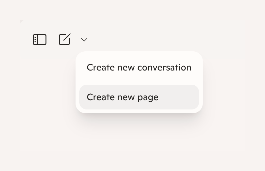 Copilot — Dropdown menu component