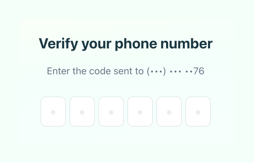 Link — Input code component