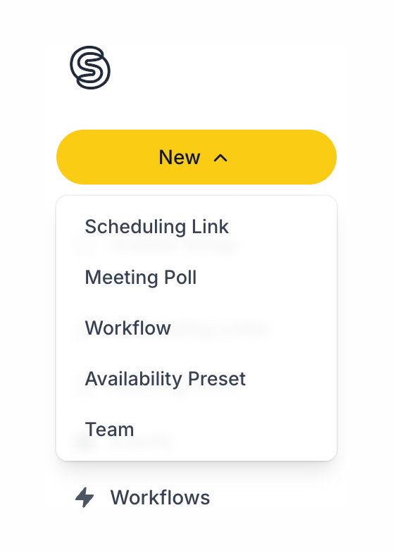 SavvyCal
				dropdown menu ui component