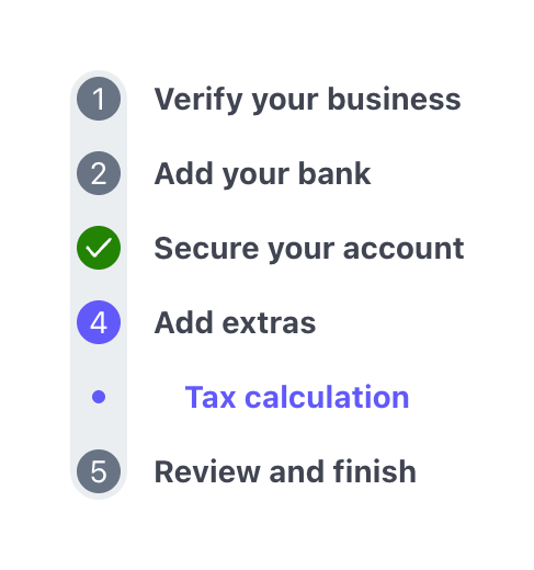 Stripe
				stepper ui component
