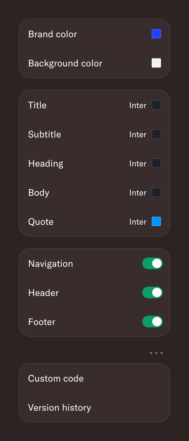 Homerun
				toolbox ui component