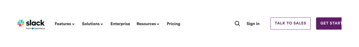 Slack
				header ui component