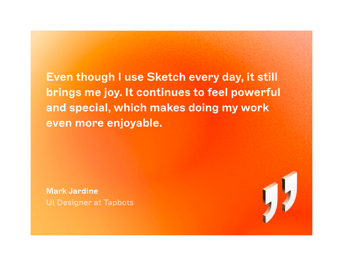 Sketch
				testimonial ui component