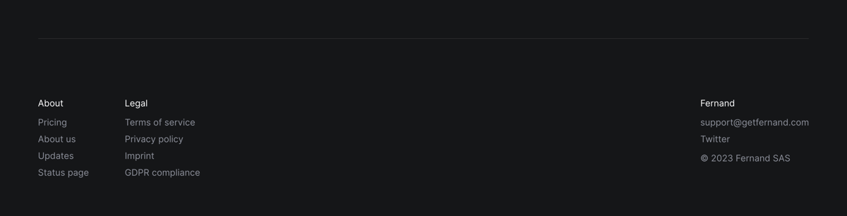 Fernand
				footer ui component