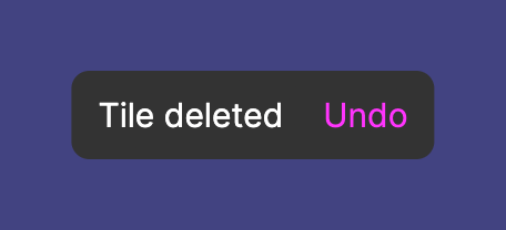 Tome
				notification toast ui component