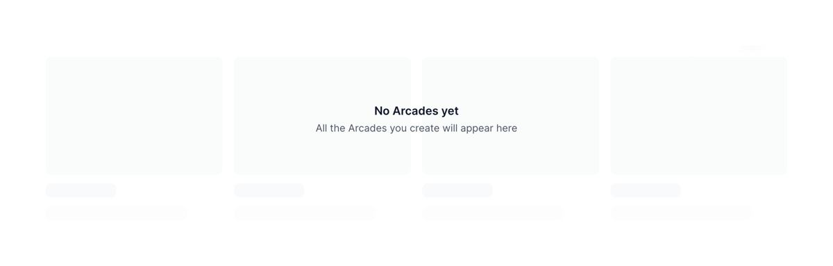 Arcade
				empty state ui component