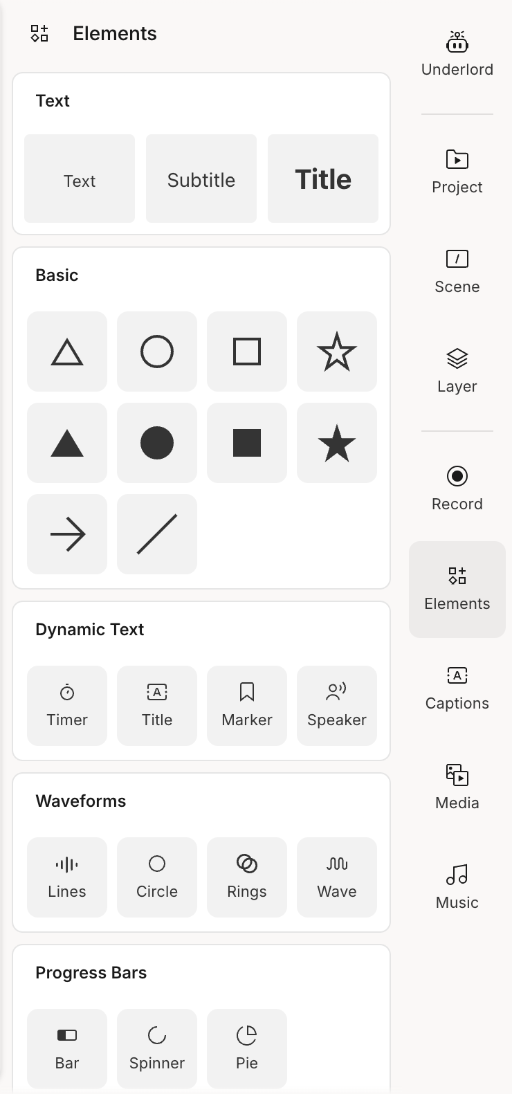 Descript
				toolbox ui component