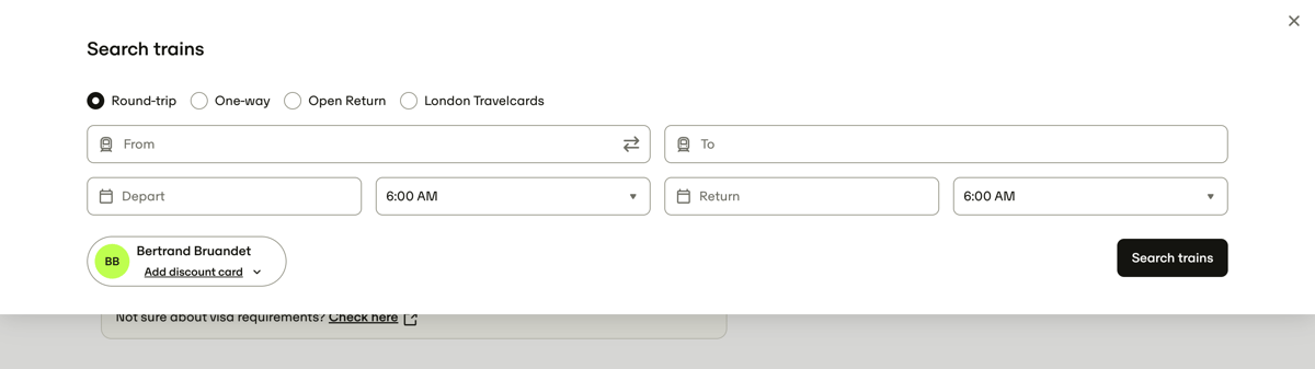 Travelperk
				form element ui component