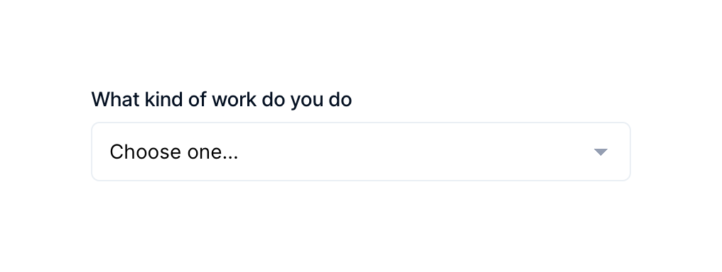 Formcarry
				input select ui component