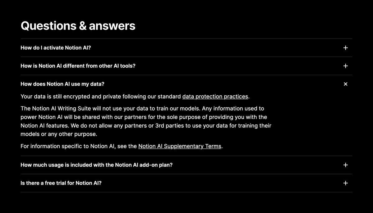 Notion
				faq ui component