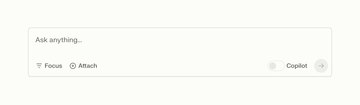 Perplexity
				input search ui component