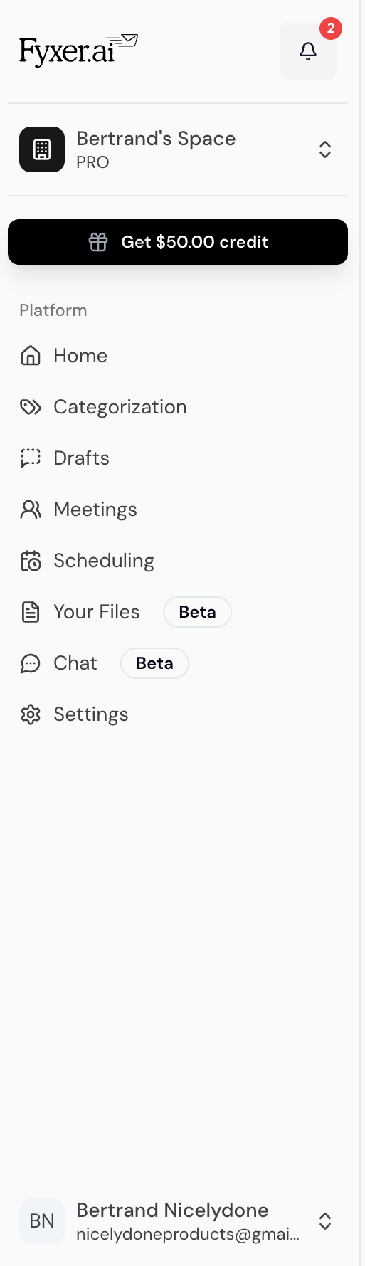 Fyxer
				vertical navigation ui component