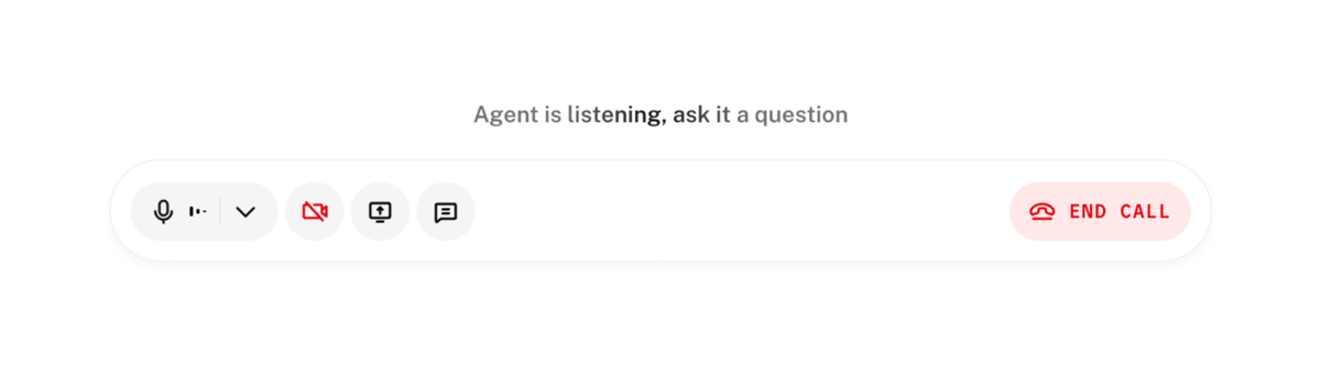 Livekit
				audio player ui component