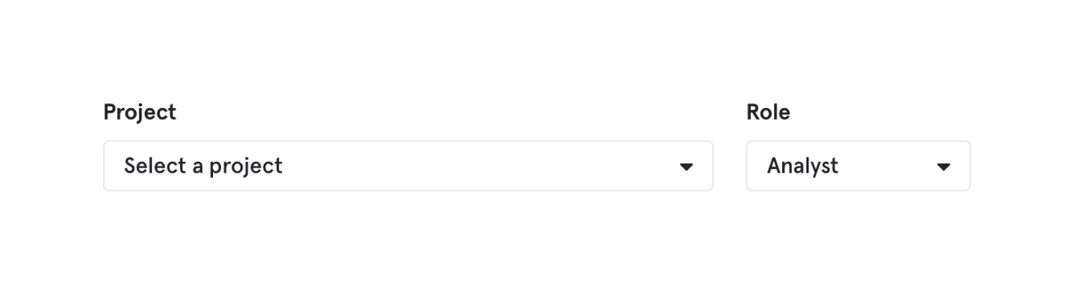 Mixpanel
				input select ui component