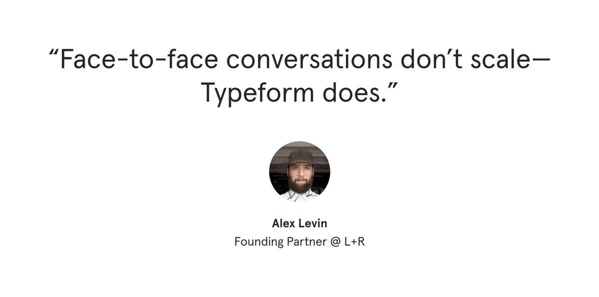Typeform
				testimonial ui component