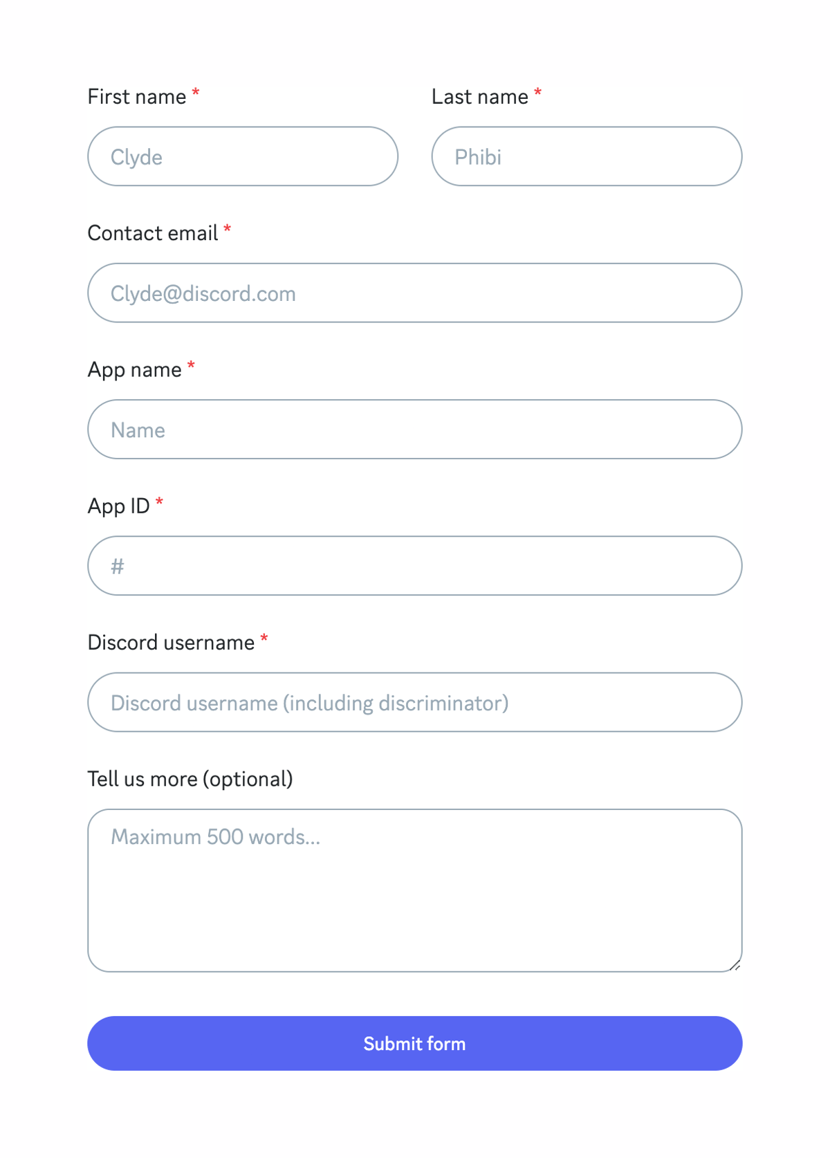 Discord
				form element ui component