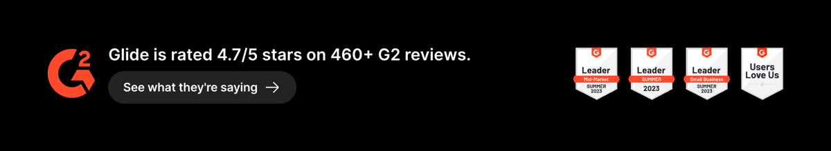 Glide
				social proof ui component