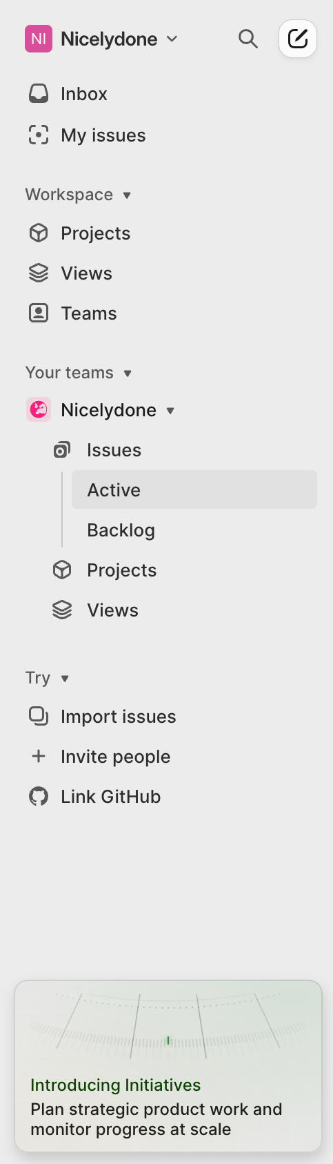 Linear
				vertical navigation ui component