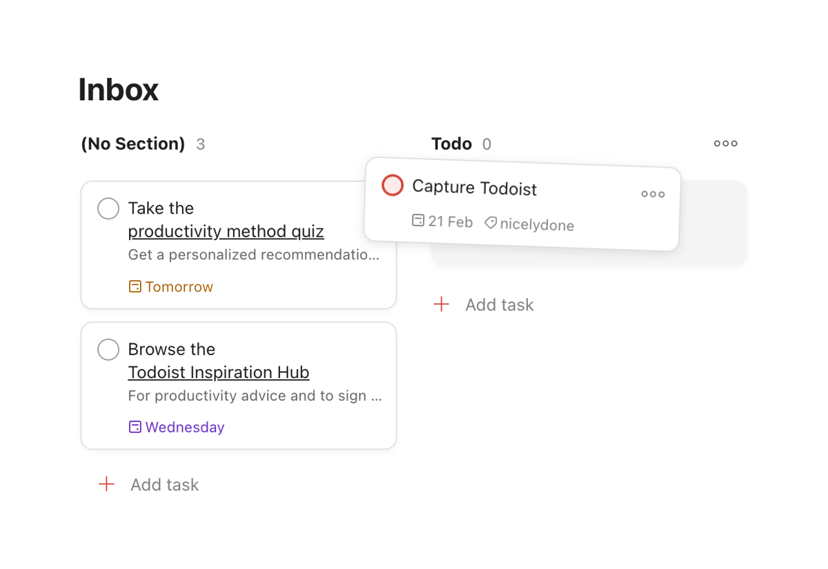 Todoist
			desktop task management ui component