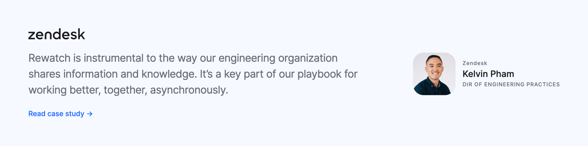 Rewatch
				testimonial ui component