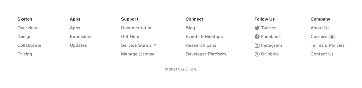 Sketch
				footer ui component