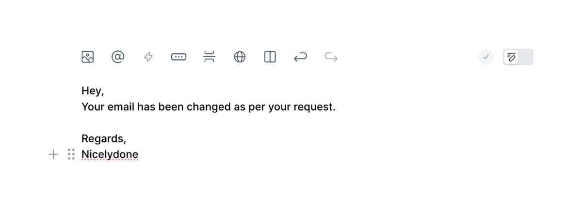 Loops
			email ui component