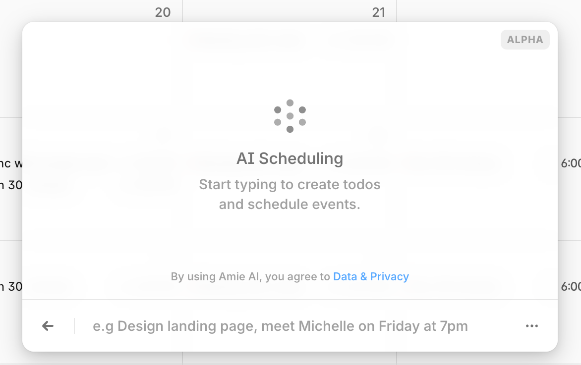 Amie
				artificial intelligence ui component